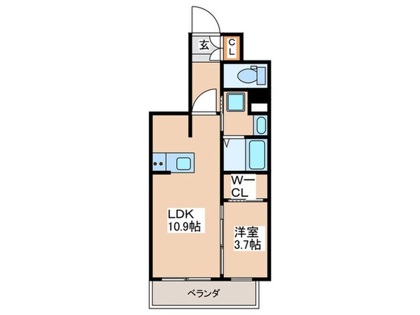 ＲＪＲプレシア南堀江の物件間取画像